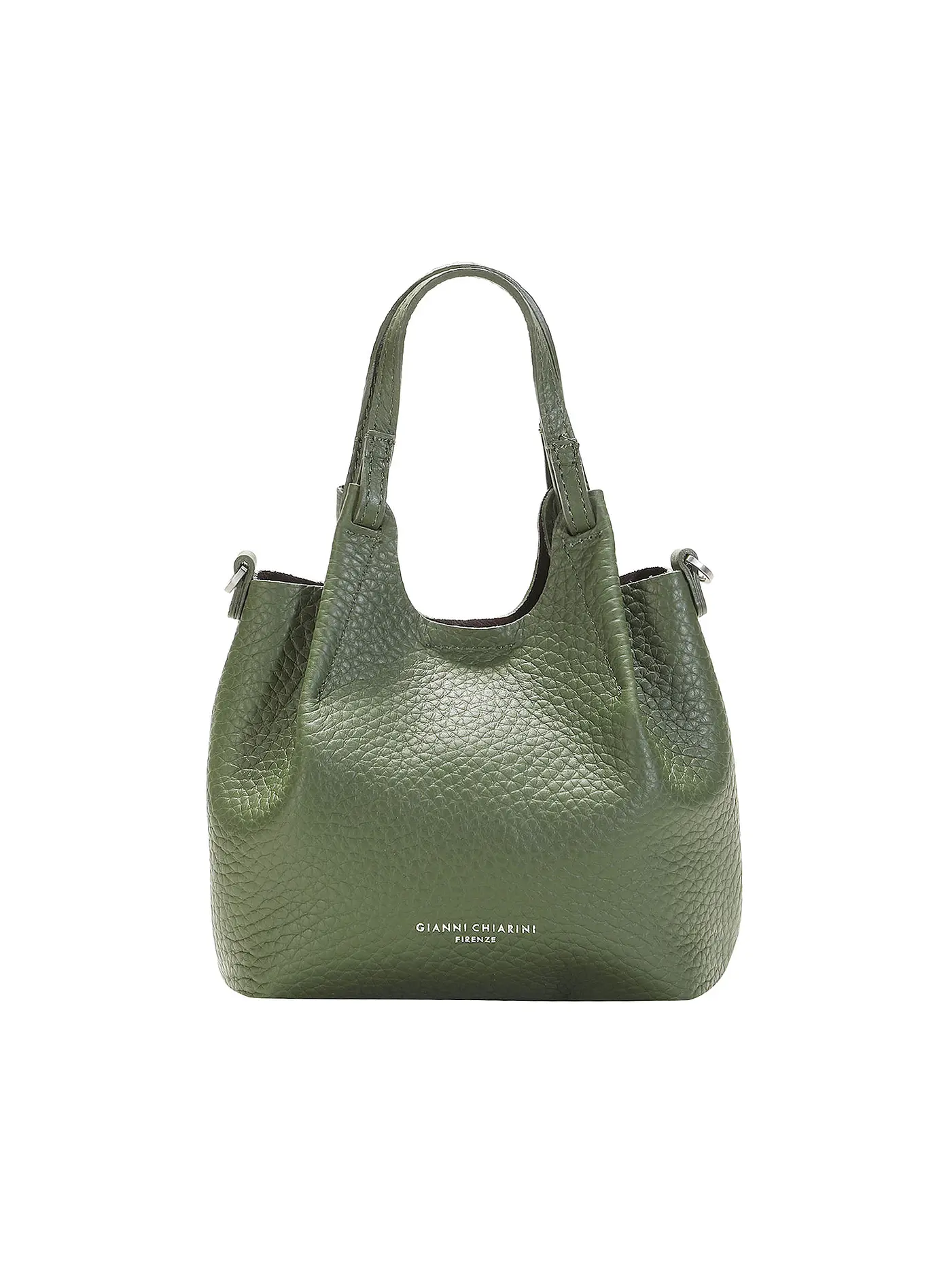 GIANNI CHIARINI | Ledertasche - Hobo Bag DUA Small | olive